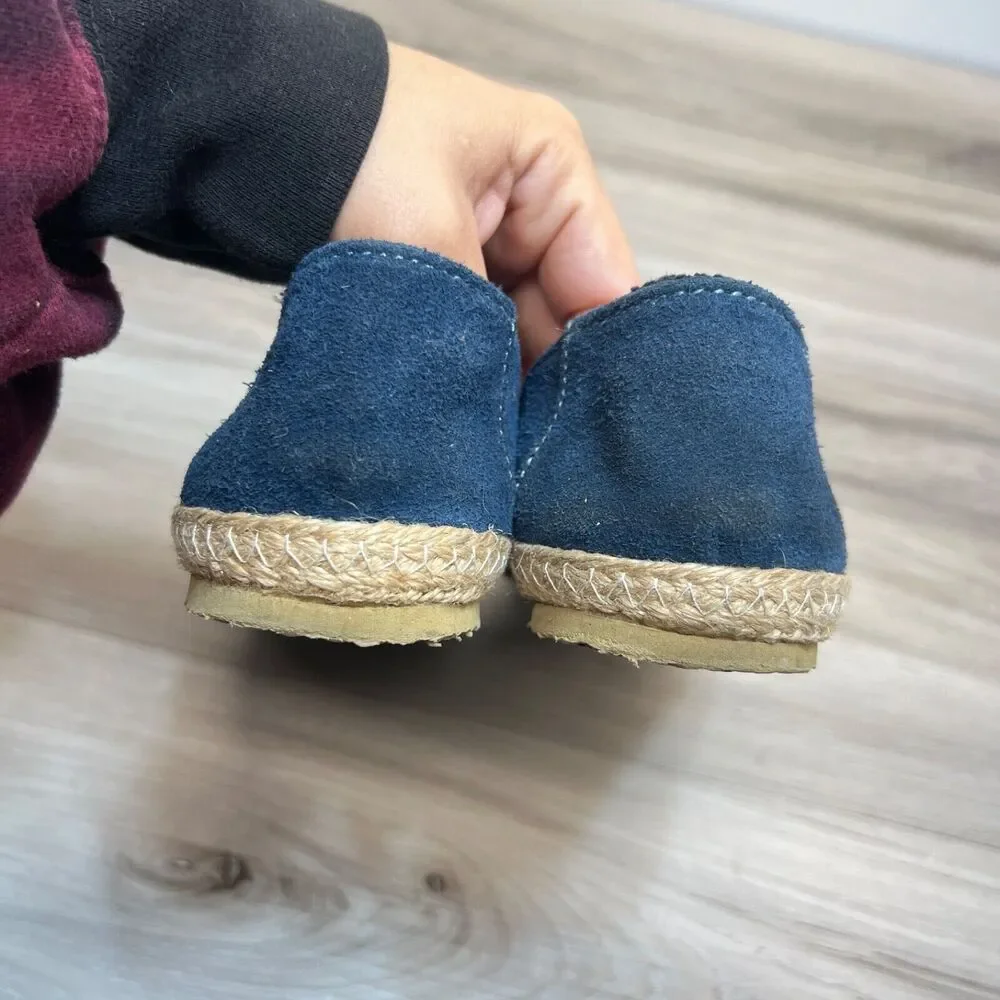 Patara Womens Slip On Blue Leather Suede Espadrilles Loafers Size 7 EU 38 - Picture 4 of 11